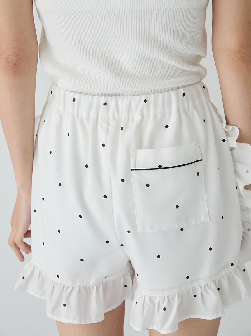 WhiteDay】3柄フリルショートパンツ(ショートパンツ)｜ルームウェア