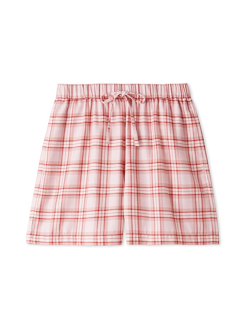 チェック柄ショートパンツ(ショートパンツ)｜ルームウェア・パジャマ
