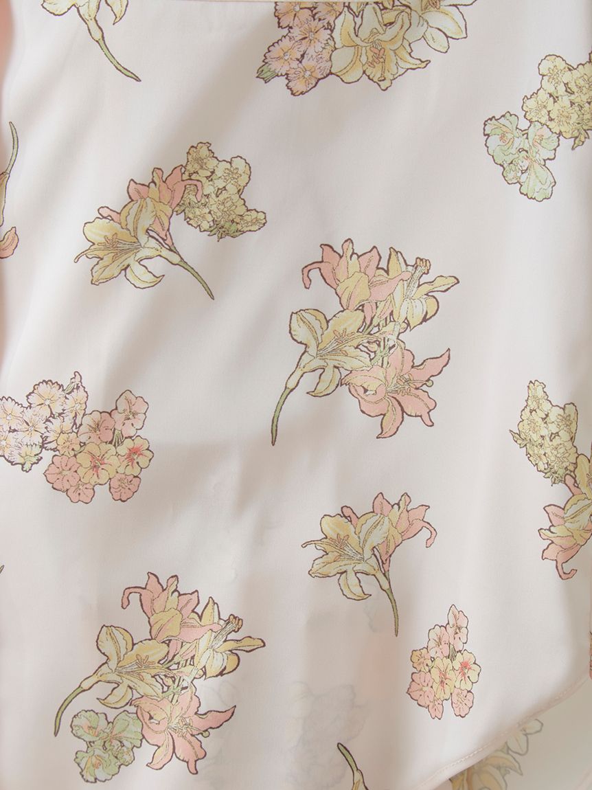 【ミュシャ】花柄サテンシャツ | PWFT241231