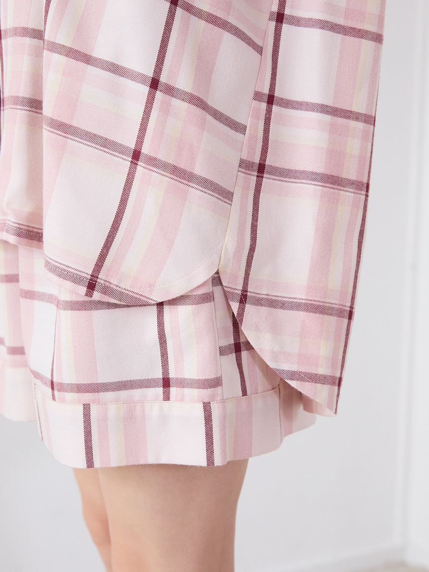 トレンドチェック柄シャツ(シャツ)｜ルームウェア・パジャマ通販