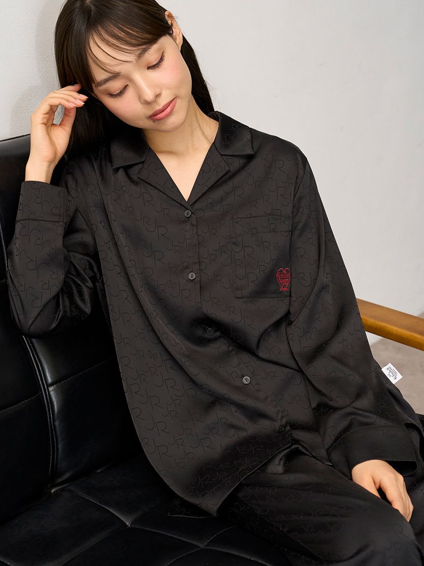 JOEL ROBUCHON】サテンジャガードシャツ(シャツ)｜ルームウェア