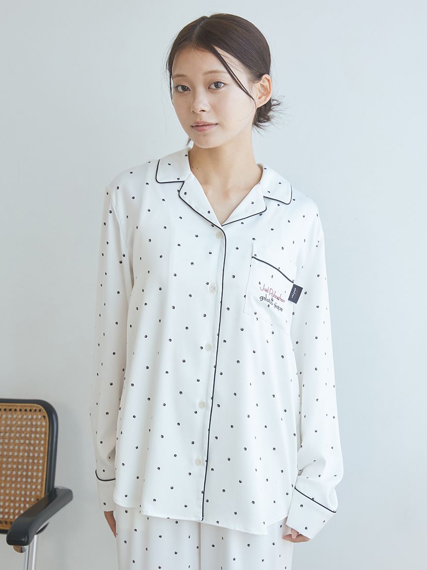 JOEL ROBUCHON】サテンシャツ(シャツ)｜ルームウェア・パジャマ通販の