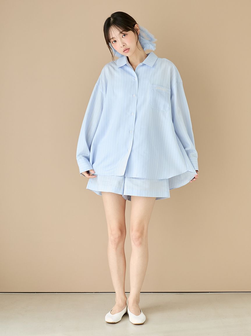 ストライプシャツ(シャツ)｜ルームウェア・パジャマ通販のgelatopique