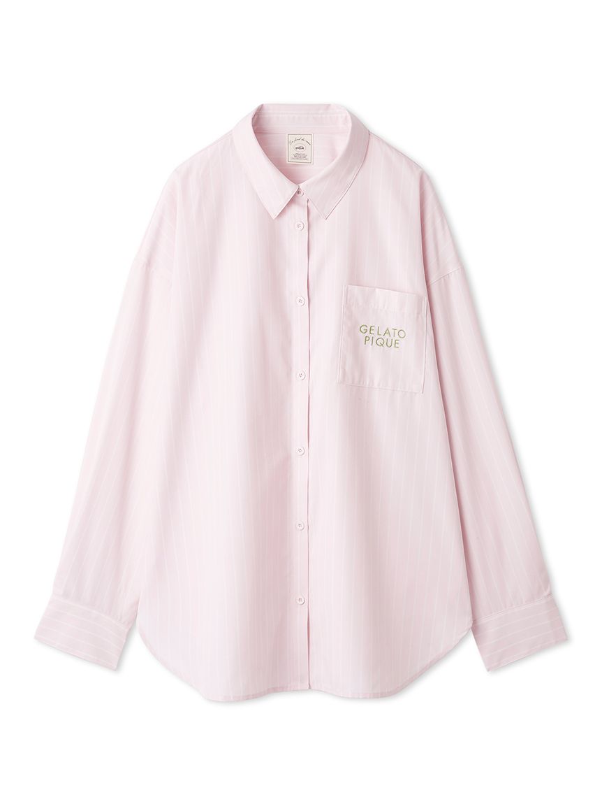 UVカット】ストライプシャツ(シャツ)｜ルームウェア・パジャマ通販の