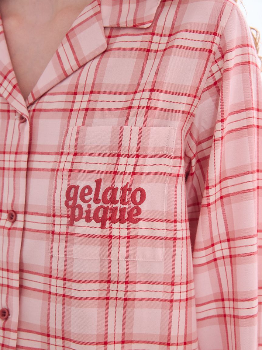 チェック柄シャツ(シャツ)｜ルームウェア・パジャマ通販のgelatopique