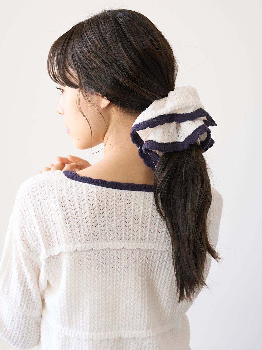 USAGI ONLINE限定】花柄シュシュ（ヘアアクセサリー）｜gelato