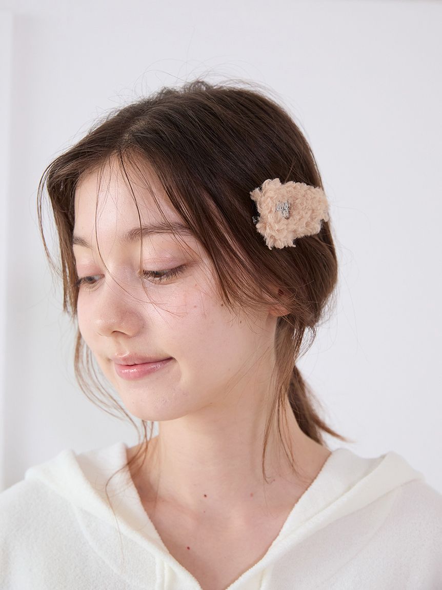 ボアヘアピン(ヘアアクセサリー)｜ルームウェア・パジャマ通販の