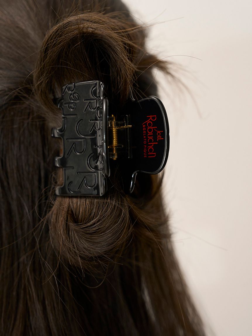 JOEL ROBUCHON】ジャガードロゴヘアクリップ(ヘアアクセサリー