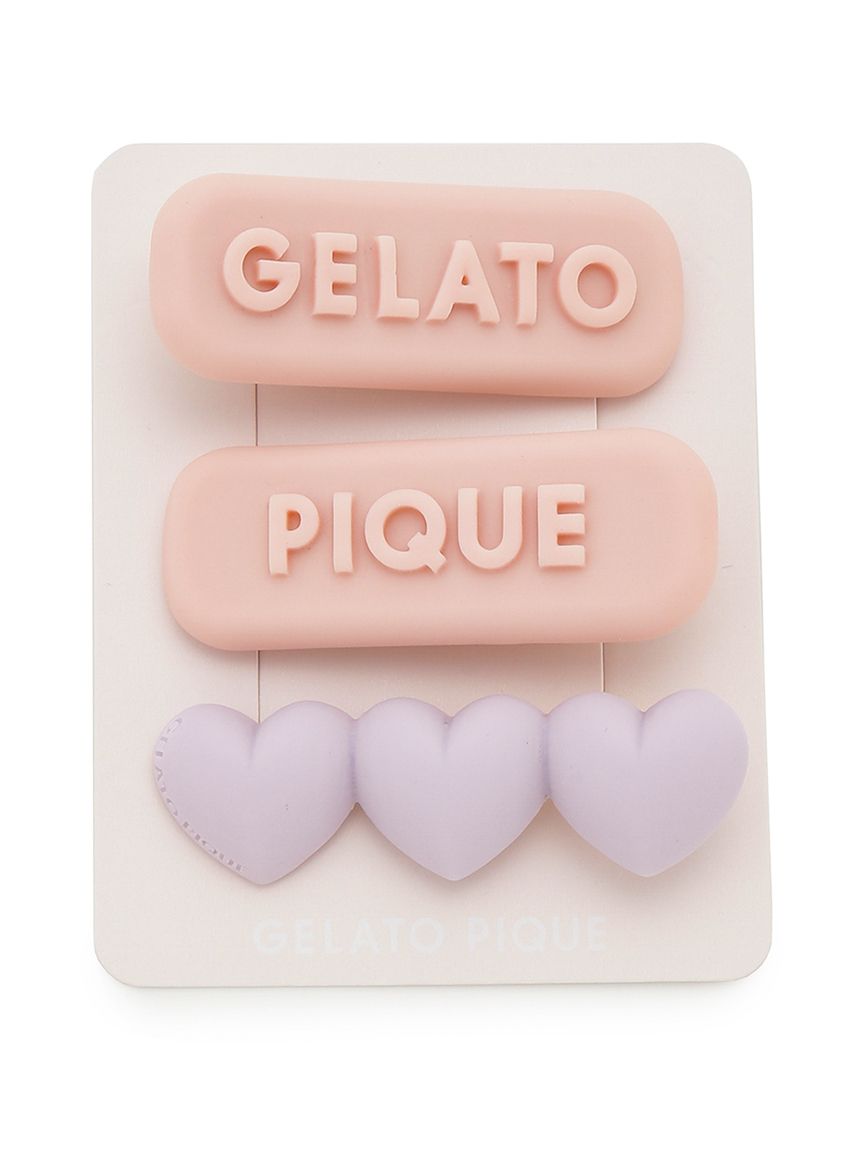 ボリュームロゴヘアクリップセット(ヘアアクセサリー)｜ルームウェア