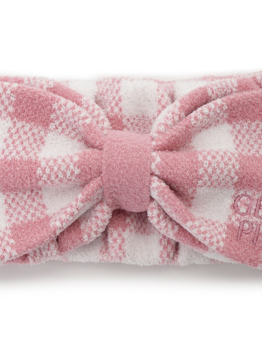 WhiteDay】チェック柄ヘアバンド(ヘアアクセサリー)｜ルームウェア