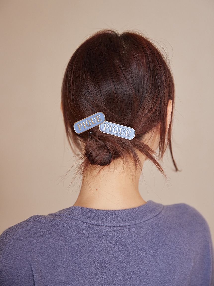 ロゴヘアクリップセット(ヘアアクセサリー)｜ルームウェア・パジャマ