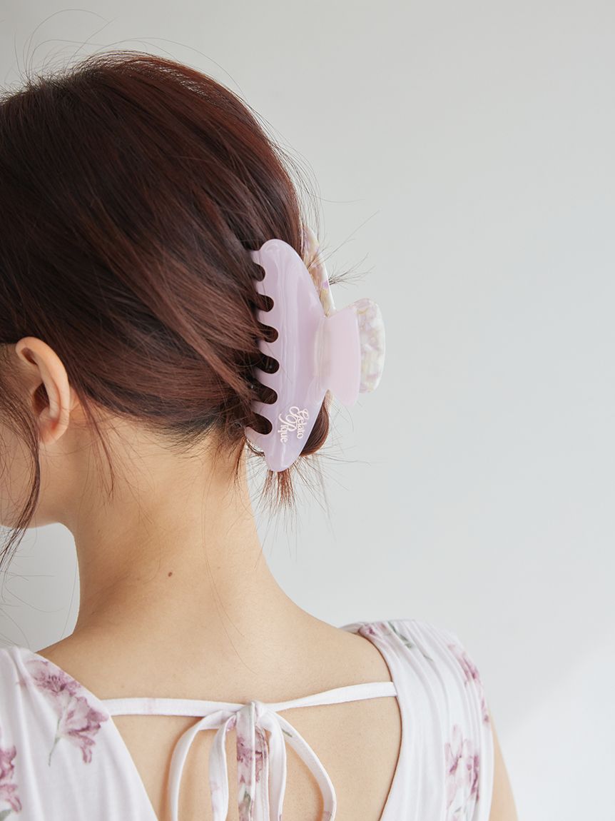 母の日】バイカラーヘアクリップ(ヘアアクセサリー)｜ルームウェア
