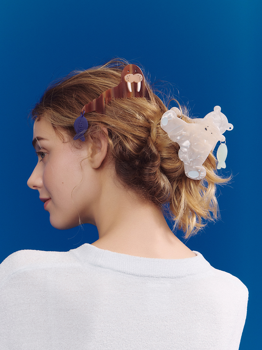 シーアニマルモチーフバンスヘアクリップ(ヘアアクセサリー)｜ルーム
