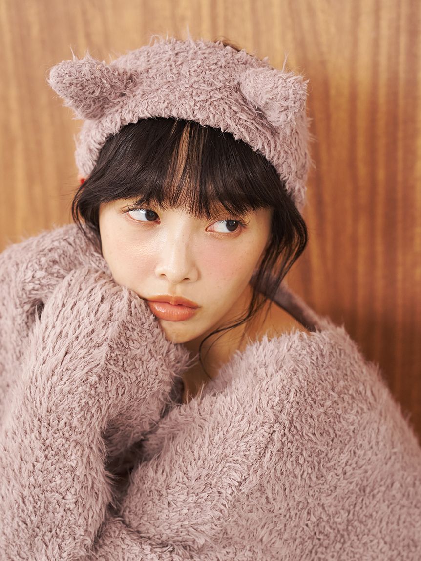 フェザーキャットヘアバンド(ヘアアクセサリー)｜ルームウェア