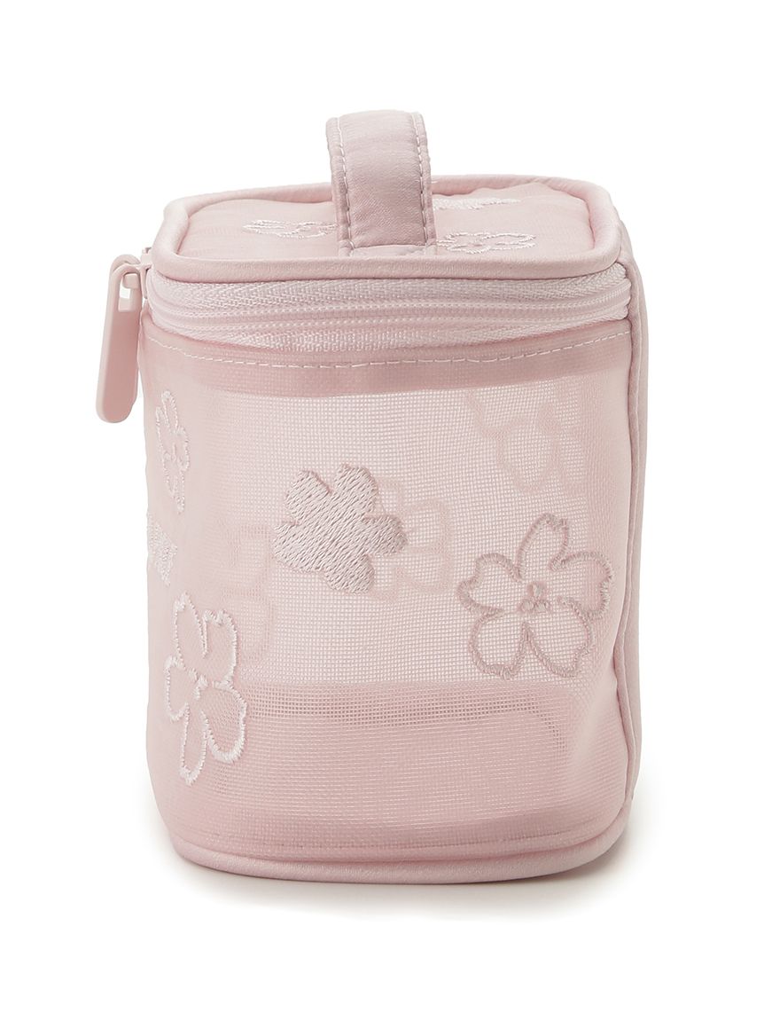 SPRING】さくら刺繍オーガンジーバニティポーチ(ポーチ)｜ルーム