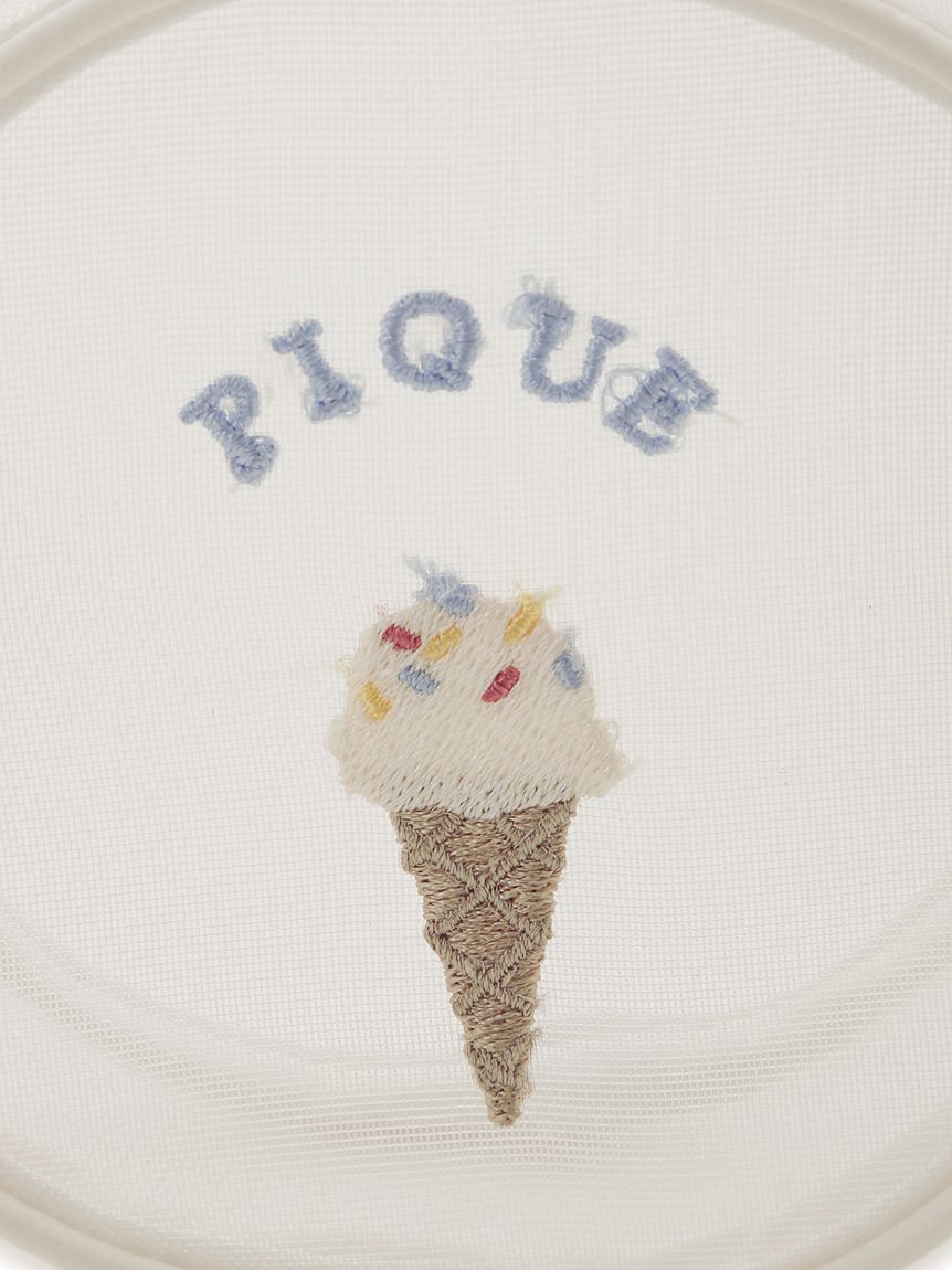 アイス刺繍ラウンドポーチ | PWGB251725