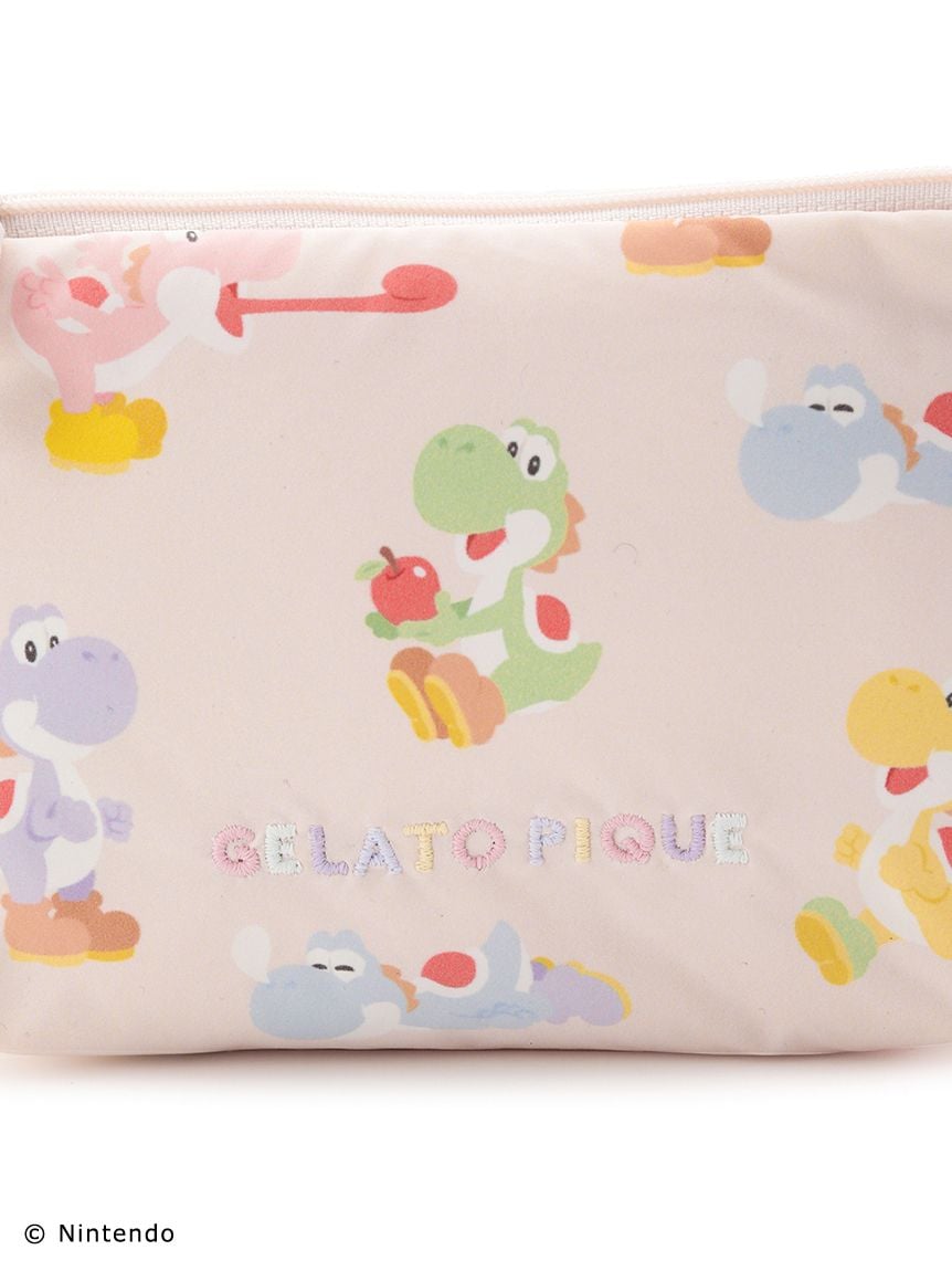 スーパーマリオ】キノピオ＆ヨッシー総柄ティッシュポーチ