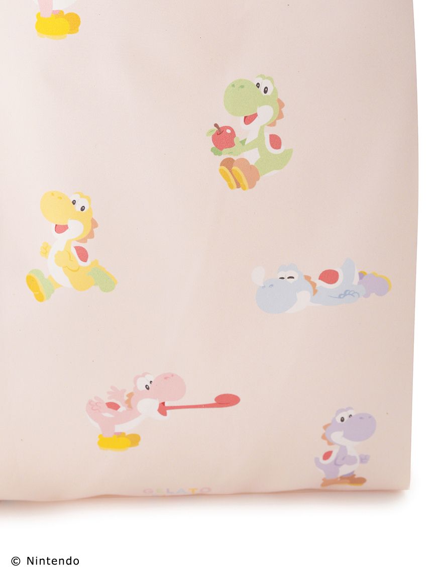 スーパーマリオ】キノピオ&ヨッシー総柄コンビニエコバッグ スーパーマリオ】キノピオ&ヨッシー総柄コンビニエコバッグ