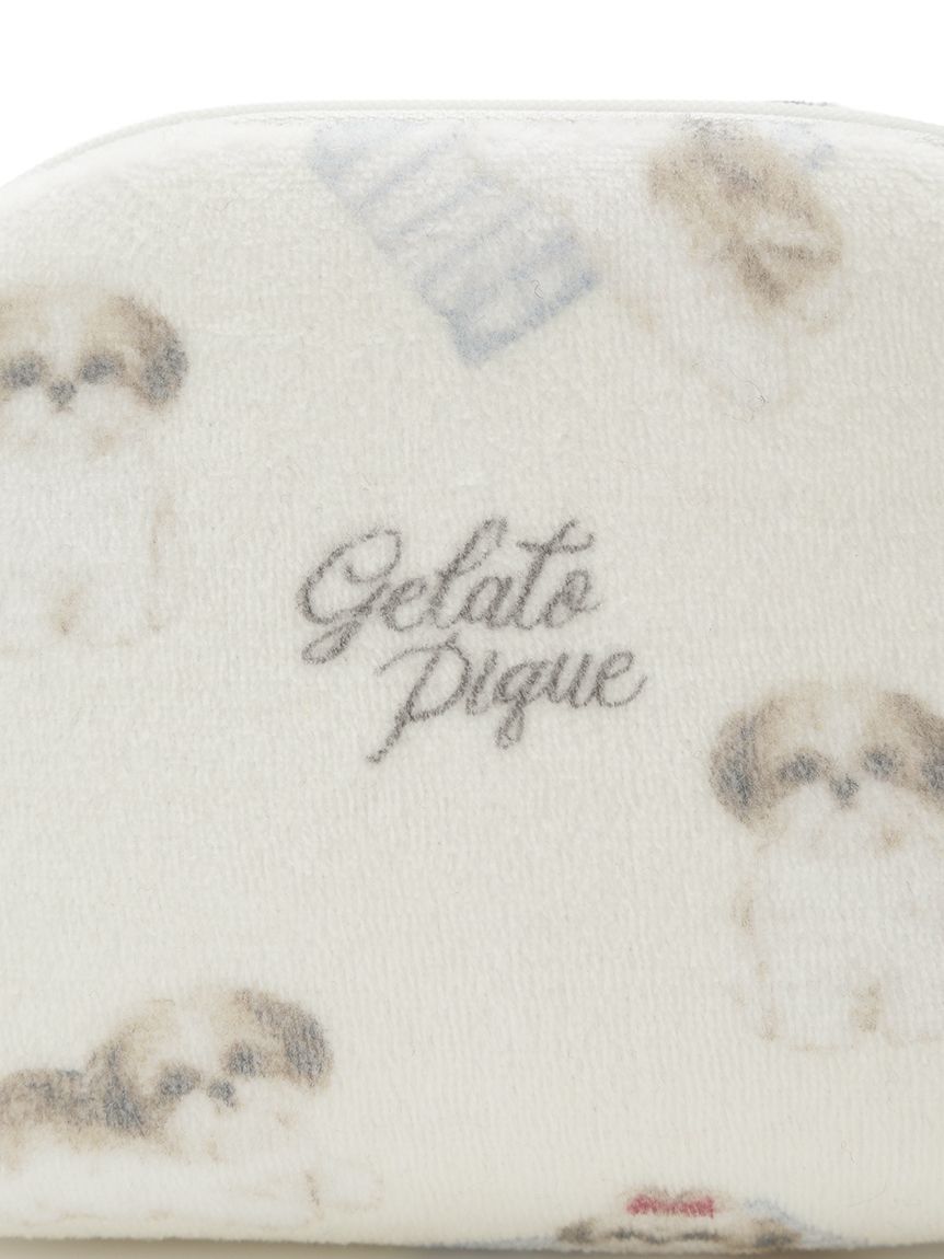 シーズー柄ティッシュポーチ(ポーチ)｜ルームウェア・パジャマ通販の