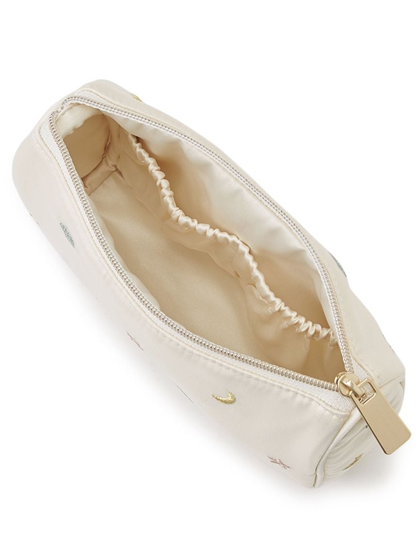 やっち③ポーチ フリーパース/ちりめんポーチ/マチ無し/日本製/チャーム付き