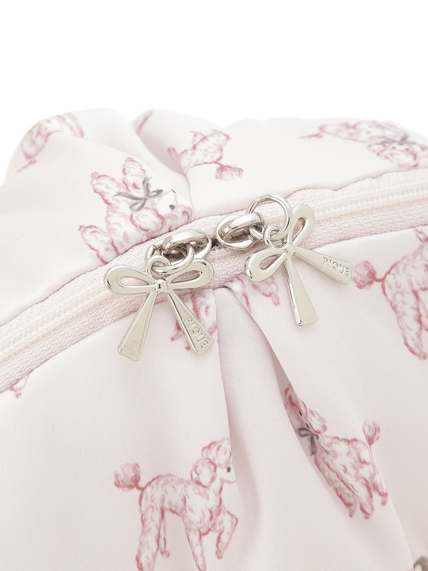 プードル総柄ポーチ(ポーチ)｜ルームウェア・パジャマ通販の