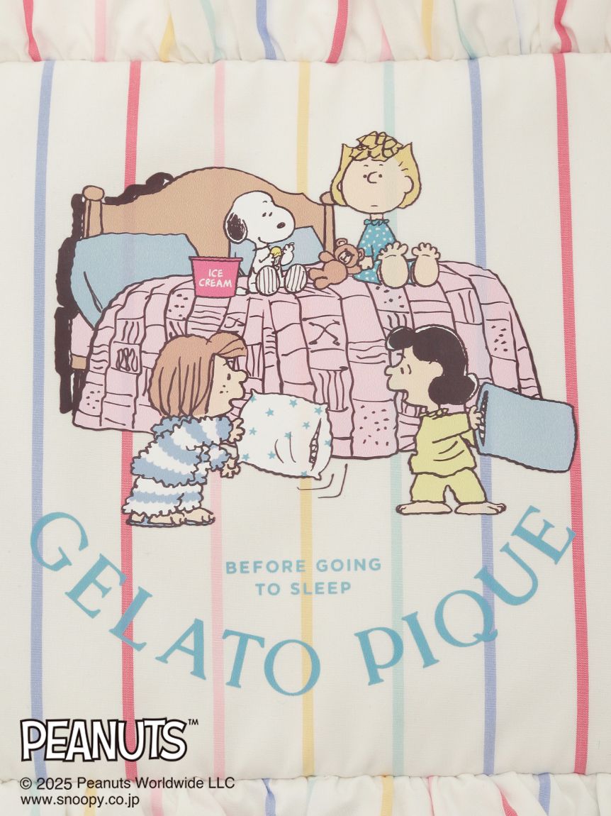 ジェラートピケ　スヌーピー　PEANUTS オリジナルアート　トラベルポーチ PEANUTS】オリジナルアート トラベルポーチ(ポーチ)｜ルームウェア