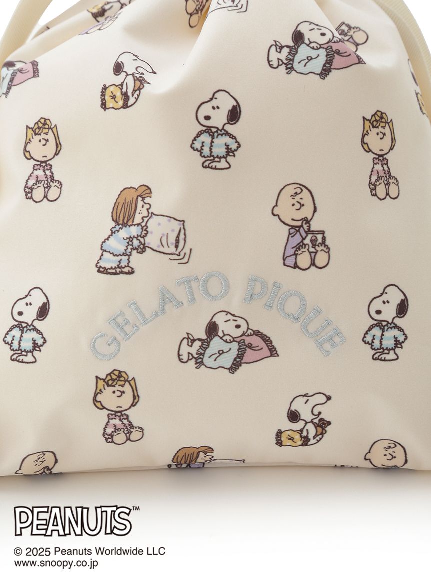 2.sunupi様 PEANUTS】オリジナルアート 巾着2点セット(ポーチ)｜ルームウェア