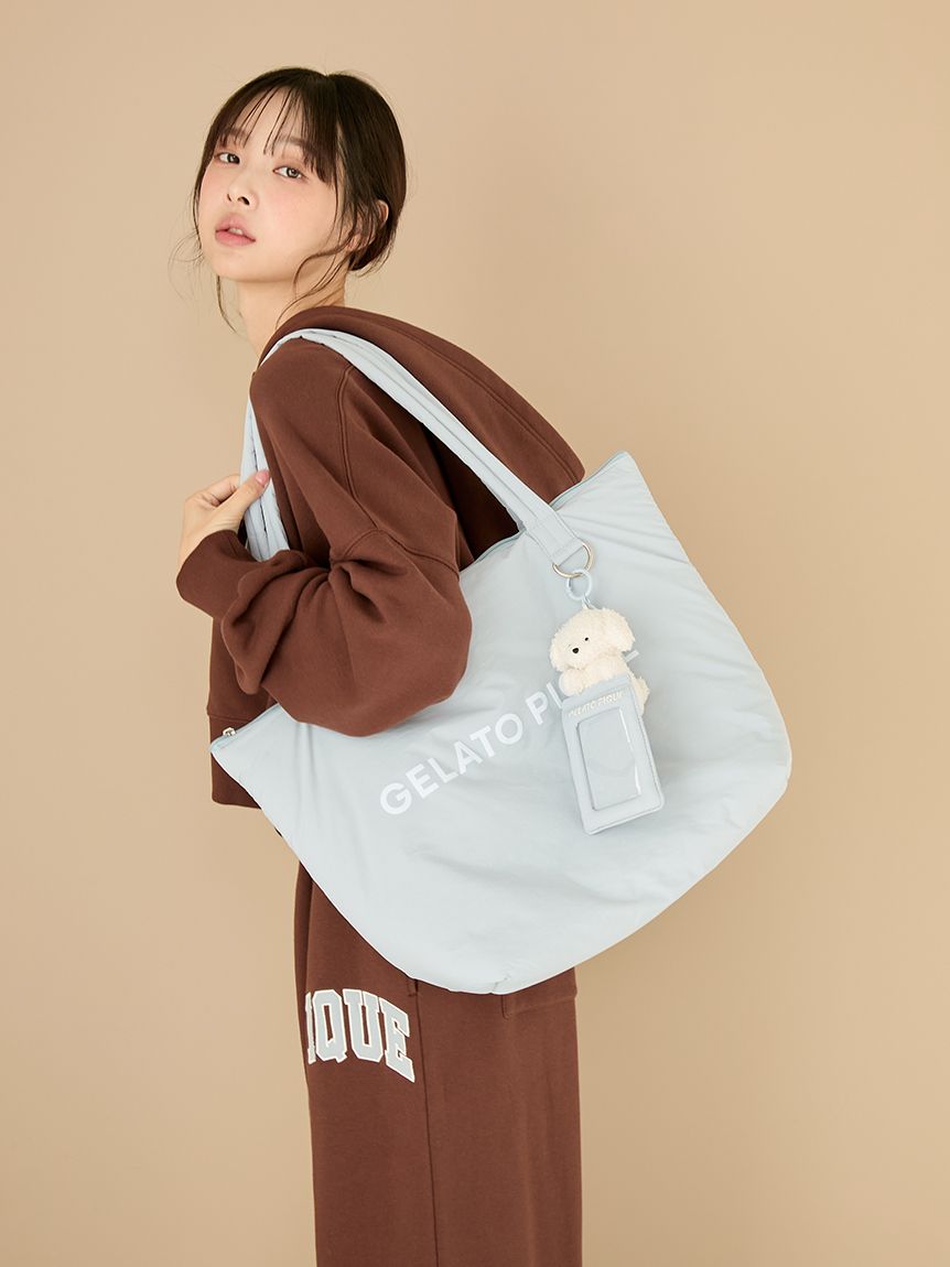 COCO様✨アーバンリサーチ　ロゴリボン付きハンドバッグ☆ジェラートピケカバー ロゴトートバッグ(バッグ・エコバッグ)｜ルームウェア・パジャマ通販の