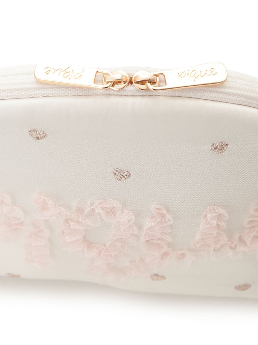 フリルロゴポーチ(ポーチ)｜ルームウェア・パジャマ通販のgelatopique