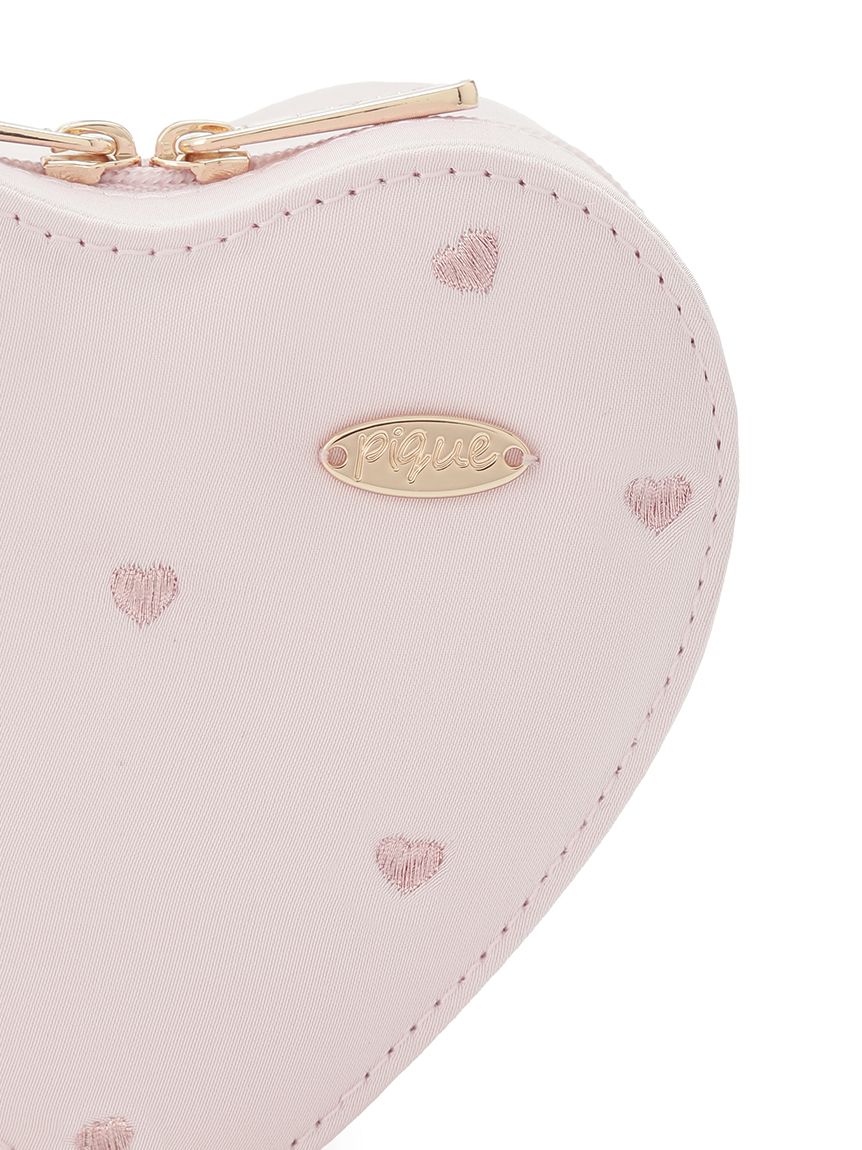 hide ミュージアム プレート付きハート型押しポーチ ピンク 楽天市場】ハート ショルダーバッグ レディース ポシェット ポーチ