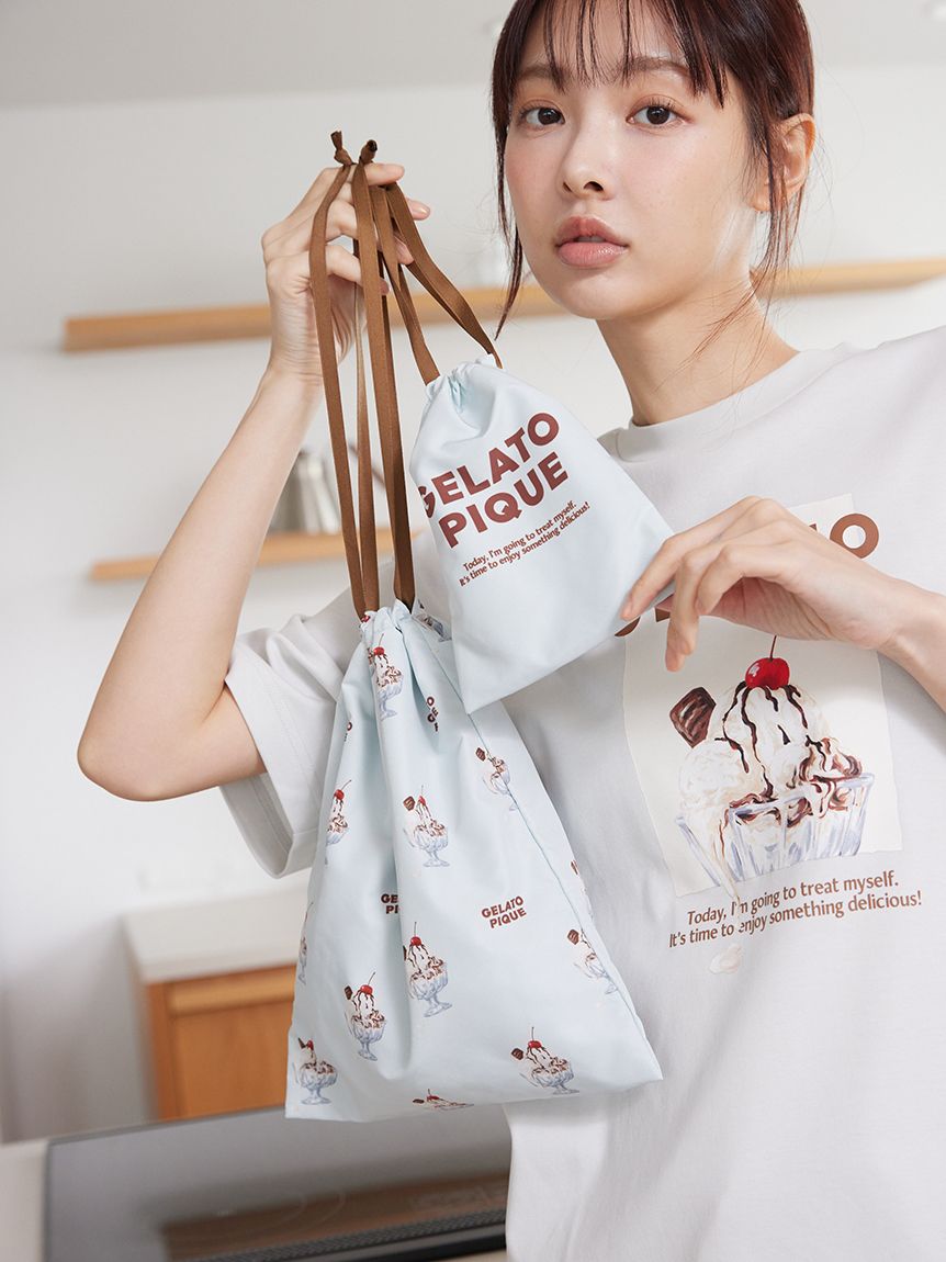 HIGH CALORIE柄巾着セット(ポーチ)｜ルームウェア・パジャマ通販の