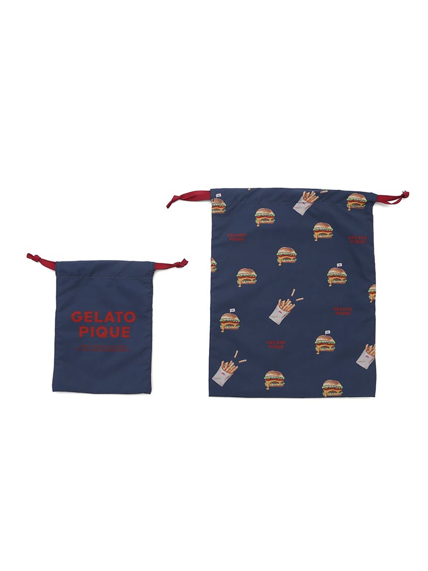 HIGH CALORIE柄巾着セット(ポーチ)｜ルームウェア・パジャマ通販の