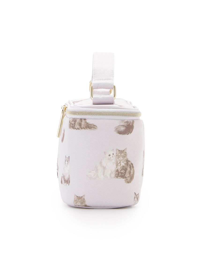 キャット柄バニティポーチ(ポーチ)｜ルームウェア・パジャマ通販の