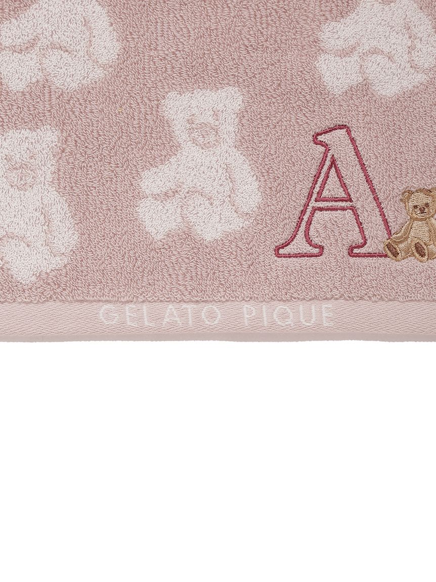 【MASH STORE限定】イニシャル刺繍入りベアハンドタオル | PWGG251667