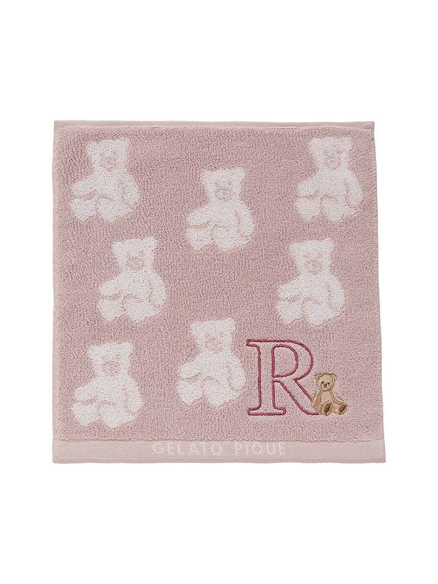 【MASH STORE限定】イニシャル刺繍入りベアハンドタオル | PWGG251667