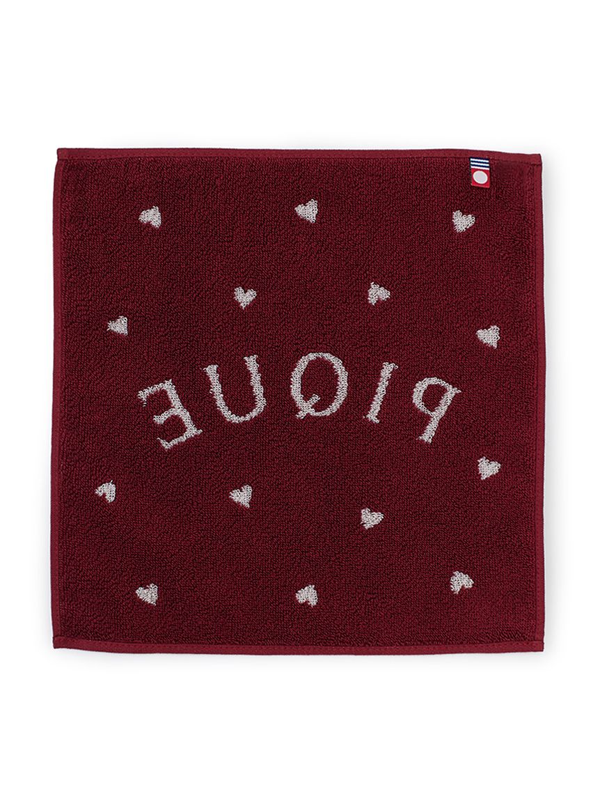 ハートロゴジャガードハンドタオル(タオル)｜ルームウェア・パジャマ