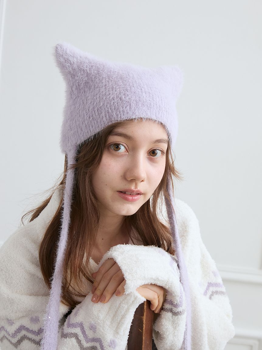 猫耳バラクラバ(ヘアアクセサリー)｜ルームウェア・パジャマ通販