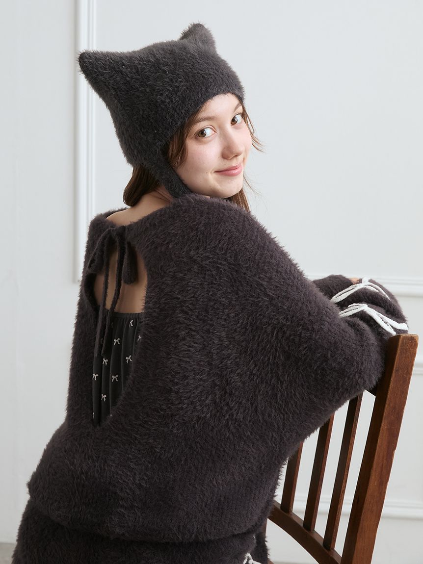 猫耳バラクラバ HALLOWEEN】猫耳バラクラバ(ヘアアクセサリー)｜ルームウェア