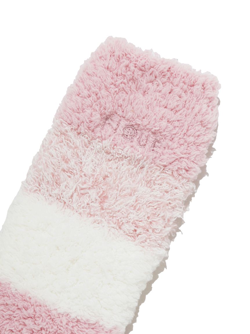 ジェラートピケルームウェア ピンクとホワイトストライプ上下靴下3点セット gelato piqueジェラートピケ ルームウェア ピンクホワイトストライプ