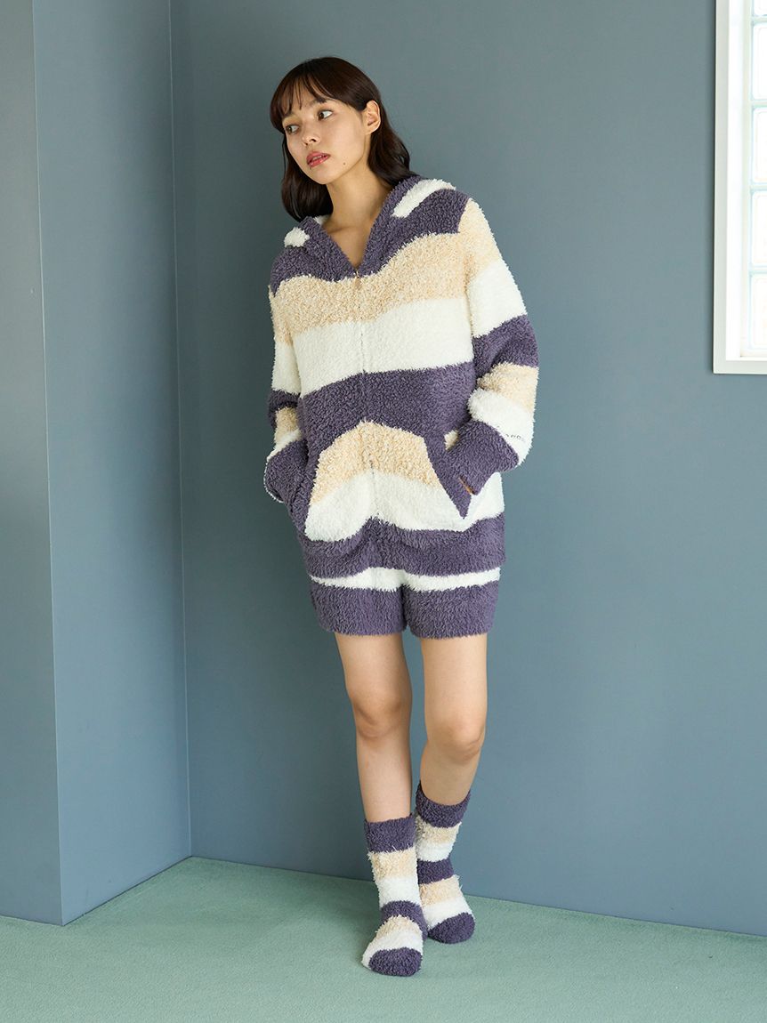 ジェラート3ボーダーソックス(ソックス)｜ルームウェア・パジャマ通販