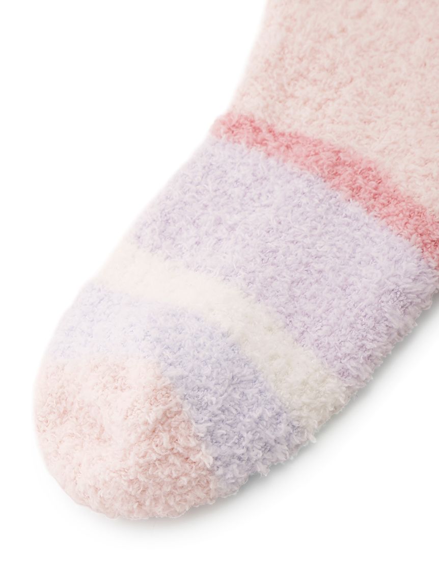 ベビモコカラフルボーダーソックス(ソックス)｜ルームウェア