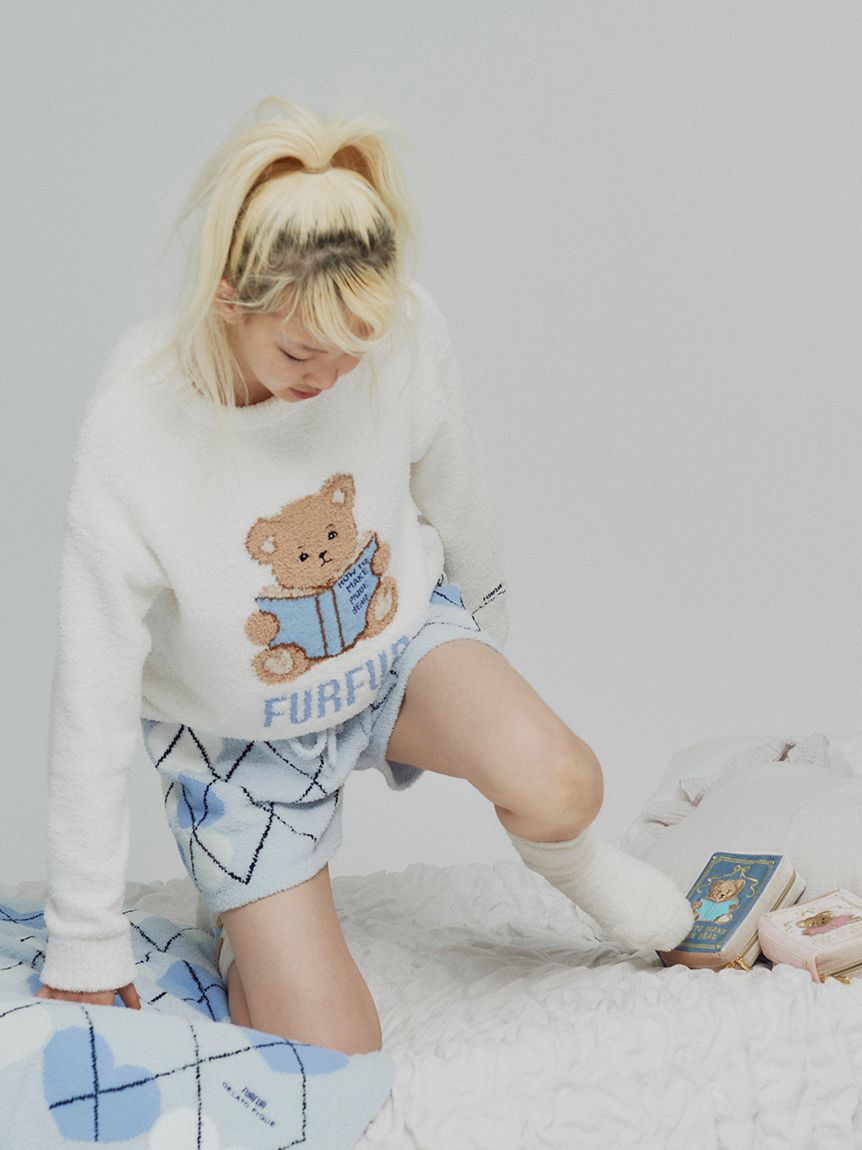 FURFUR×gelato pique】パウダーベアモチーフルームソックス(ソックス