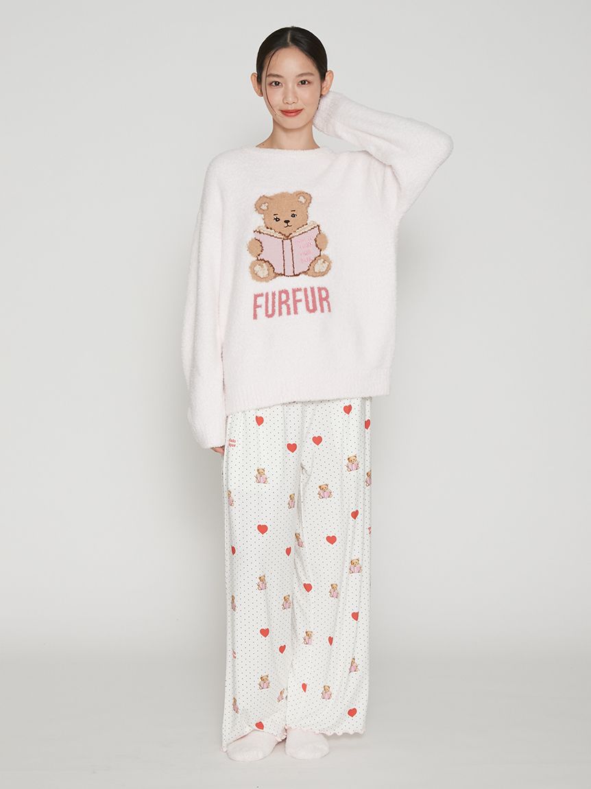 FURFUR×gelato pique】パウダーベアモチーフルームソックス(ソックス