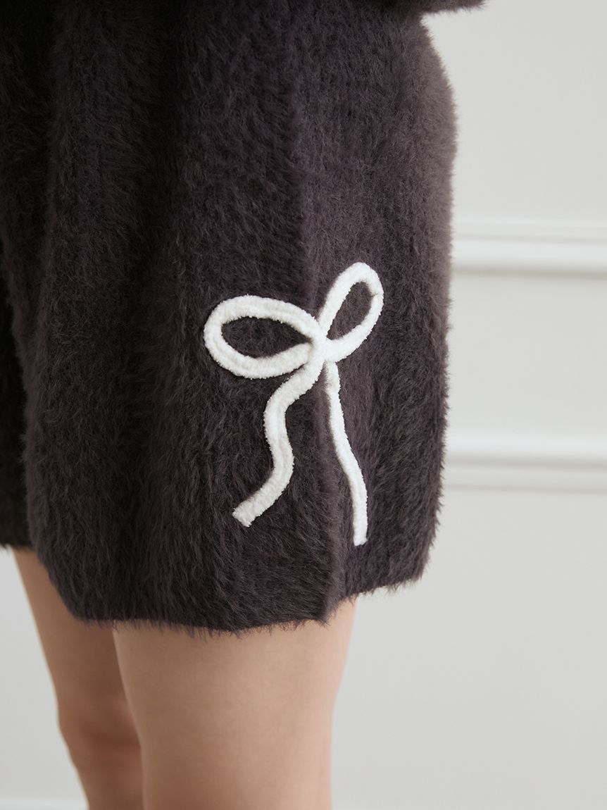 gelato pique バーガンディ リボン ルームウェア F ☆美品 gelato pique ジェラートピケ ルームウェア F