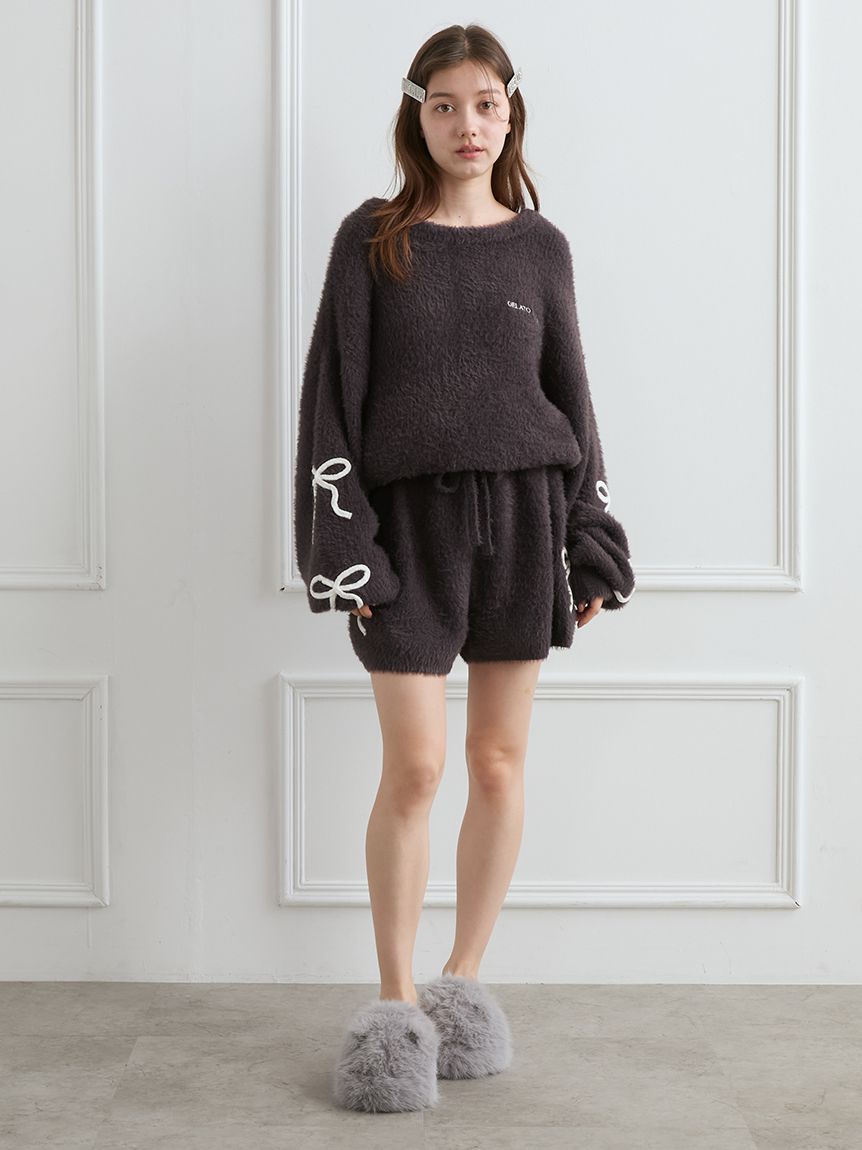 リボンフェザーロンパース(ワンピース)｜ルームウェア・パジャマ通販の