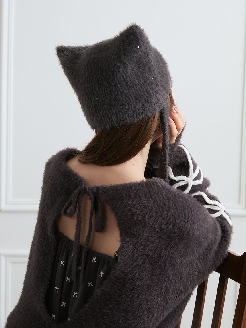 リボンフェザーロンパース(ワンピース)｜ルームウェア・パジャマ通販の