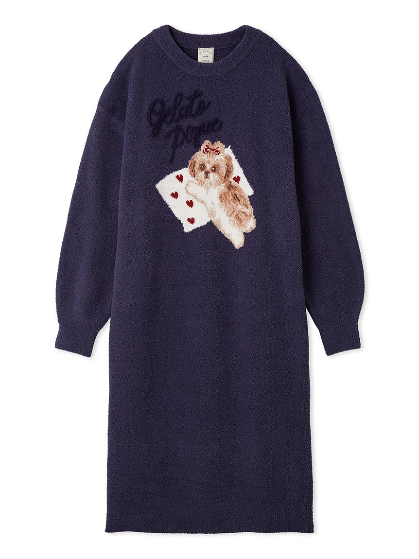 ジェラートはピケ❤︎【オンライン限定】ロゴジャガードワンピース&ショートパンツ新品 シーズ―ジャガードワンピース（ワンピース）｜gelato pique
