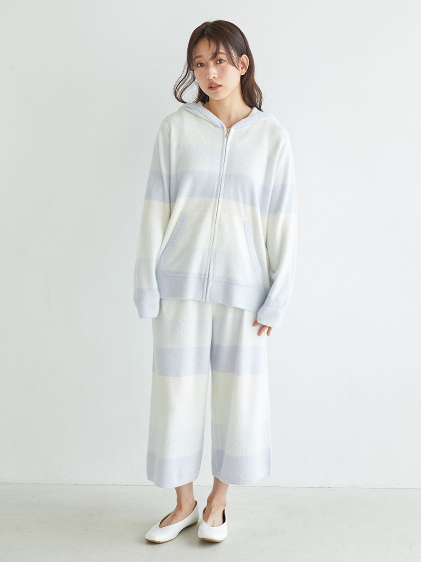 スムーズィーブロックボーダー7分丈パンツ(ロングパンツ