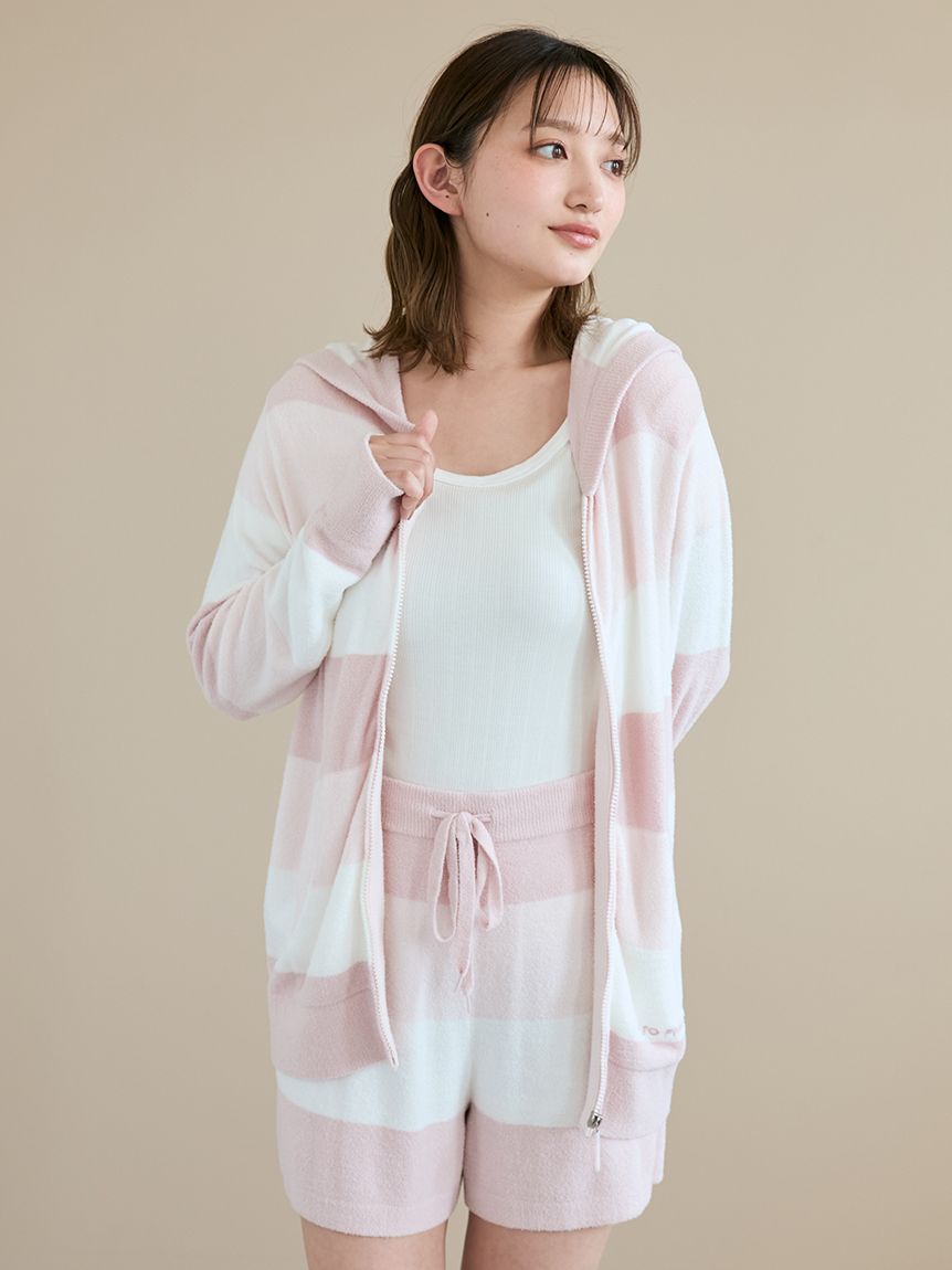 【美品】ジェラートピケ　3ボーダーパーカ&ショートパンツ ジェラートピケ gelato pique 【ラッピング済み】ジェラート3