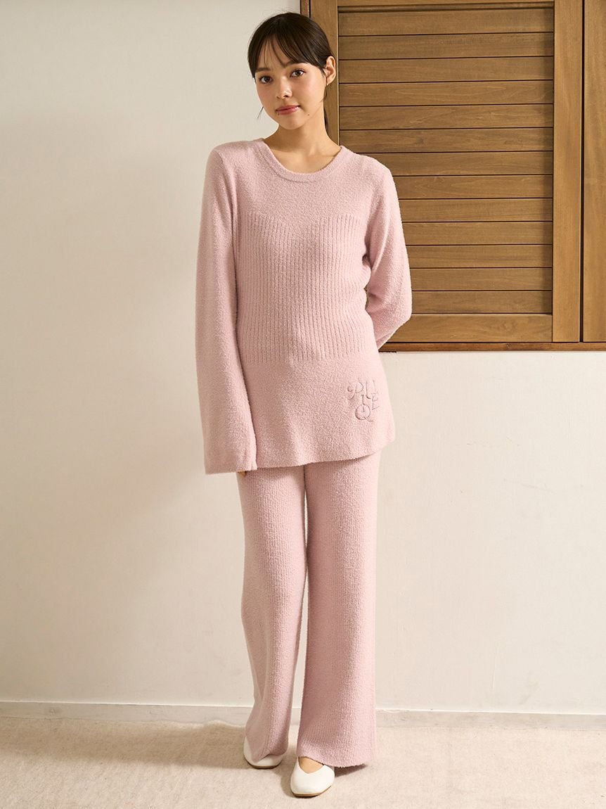 調温スムーズィーリブロングパンツ(ロングパンツ)｜ルームウェア